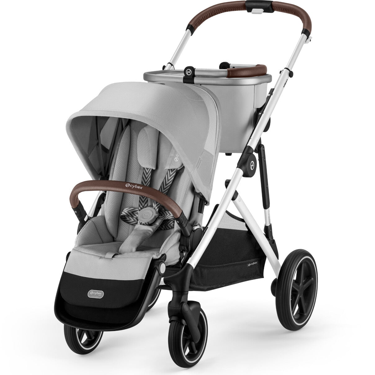 Cybex Strollers Silver Frame with Lava Grey Seat Cybex Gazelle S Stroller