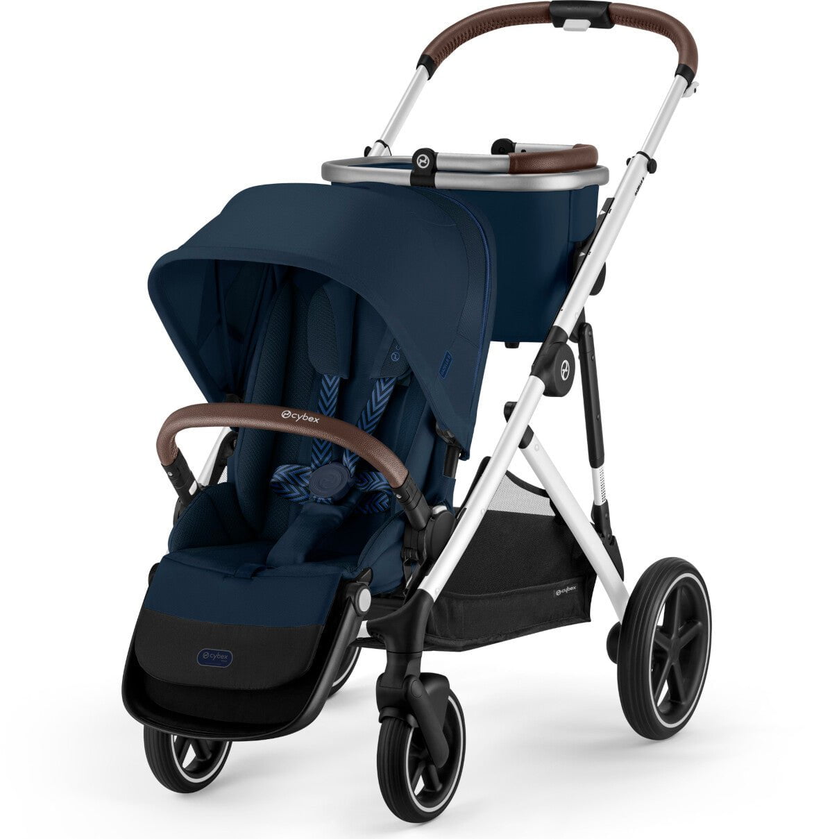 Cybex Strollers Silver Frame with Ocean Blue Seat Cybex Gazelle S Stroller