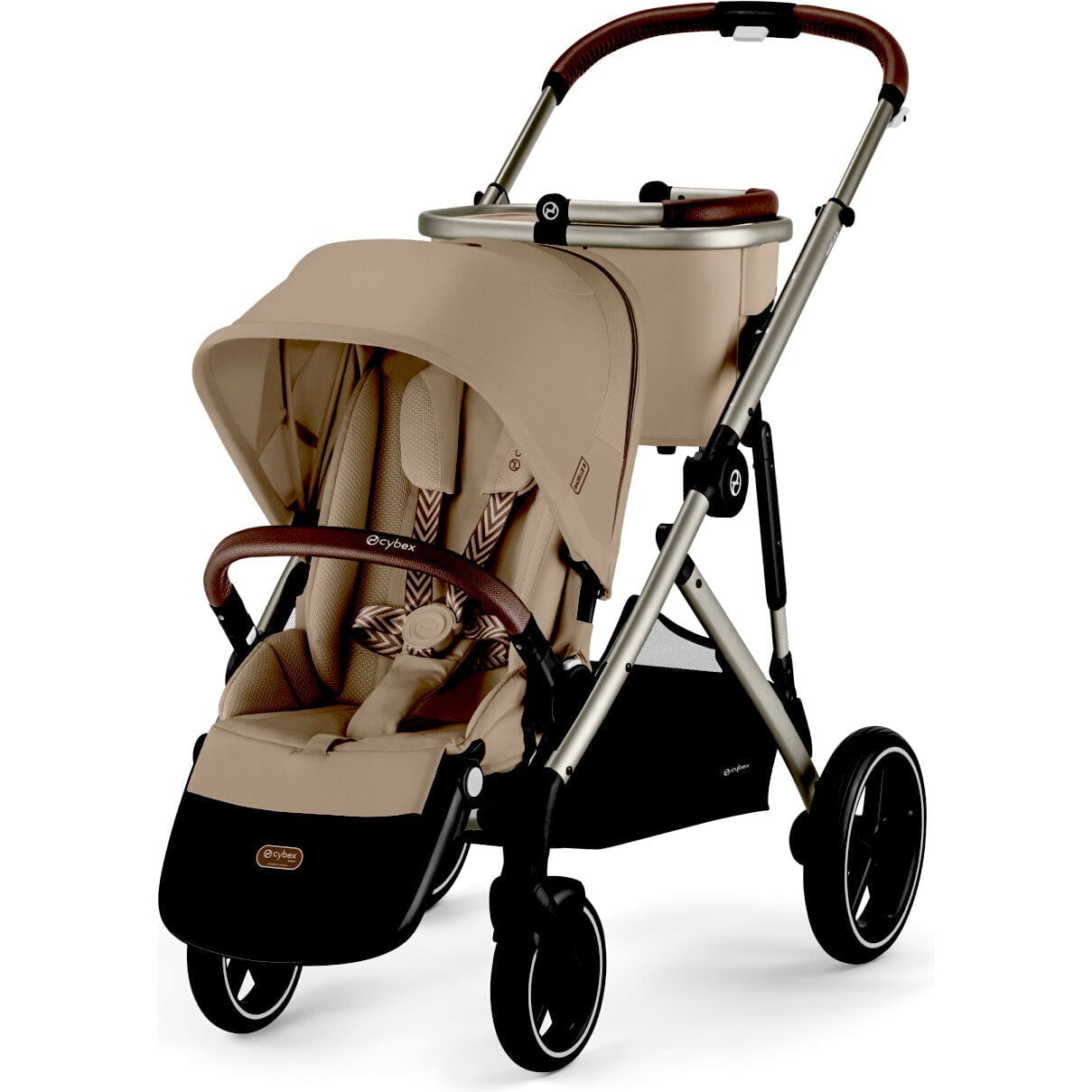 Cybex Strollers Taupe Frame with Almond Beige Seat Cybex Gazelle S Stroller