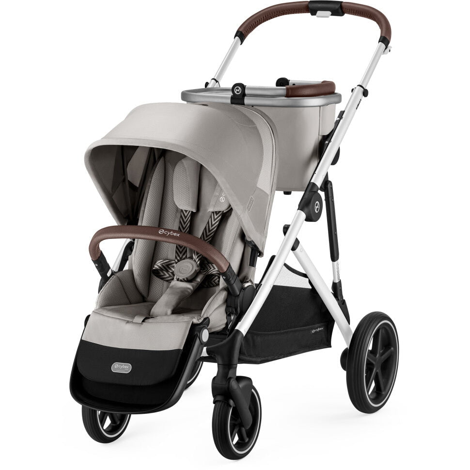 Cybex Strollers Silver Frame with Stone Grey Seat Cybex Gazelle S Stroller