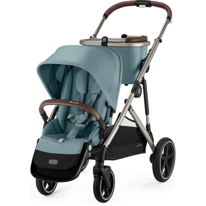 Cybex Strollers Taupe Frame with Stormy Blue Seat Cybex Gazelle S Stroller