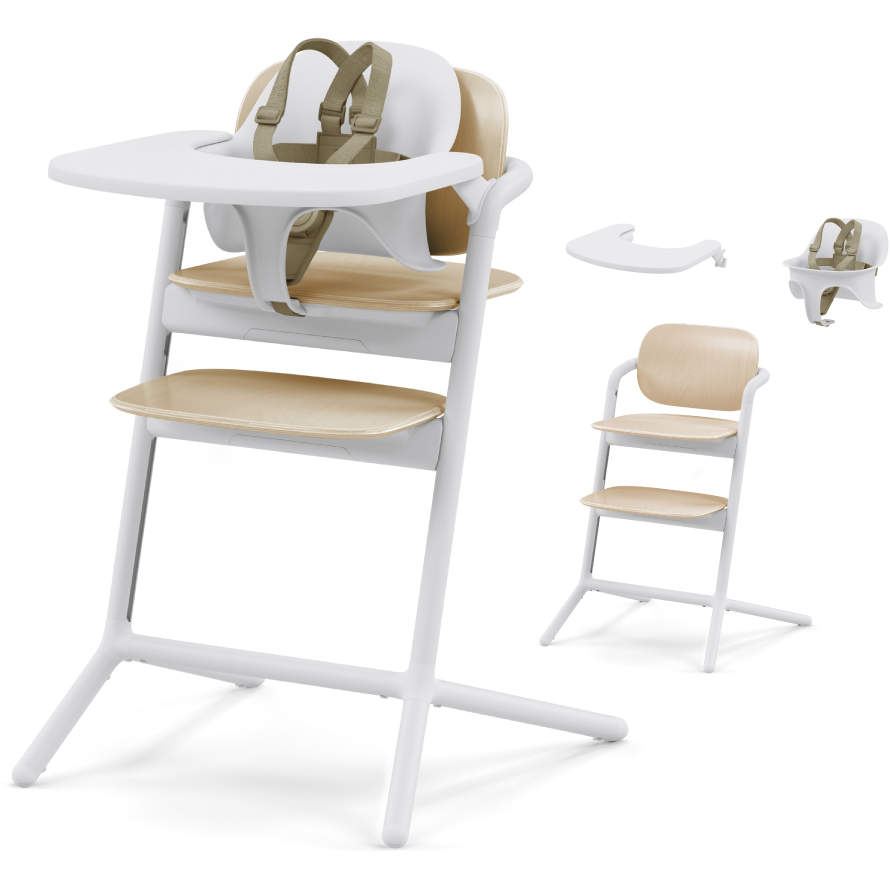 Cybex High Chairs & Boosters Sand White Cybex Lemo 2 High Chair 3-in-1 Set
