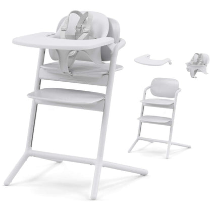 Cybex High Chairs & Boosters All White Cybex Lemo 2 High Chair 3-in-1 Set