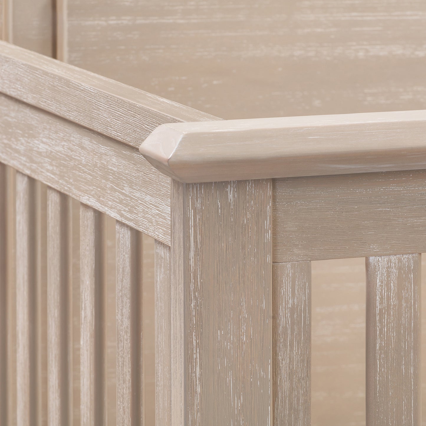 Monogram by Namesake Beckett Rustic 4-in-1  Convertible Flat Top Crib