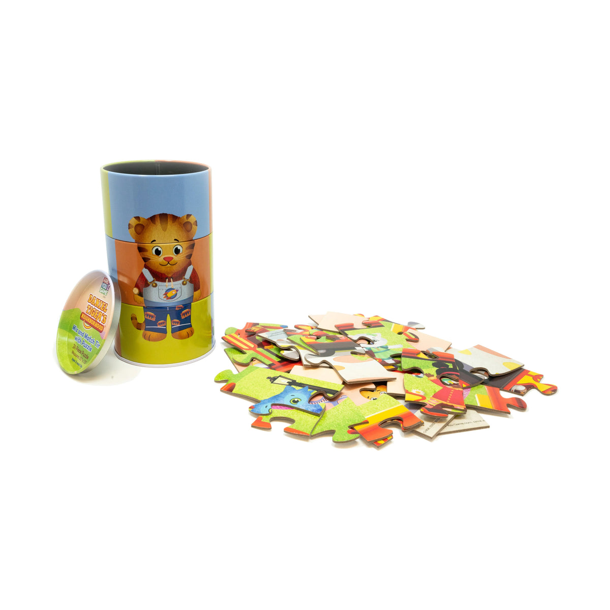 Daniel Tiger's Neighborhood Mix And Match Tin With Puzzle