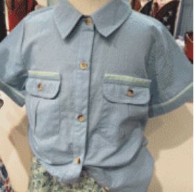 Dear Georgie Apparel Blue/Green / 3 Toddler Dear Georgie Boy's The Sea Shirt - Blue with Green