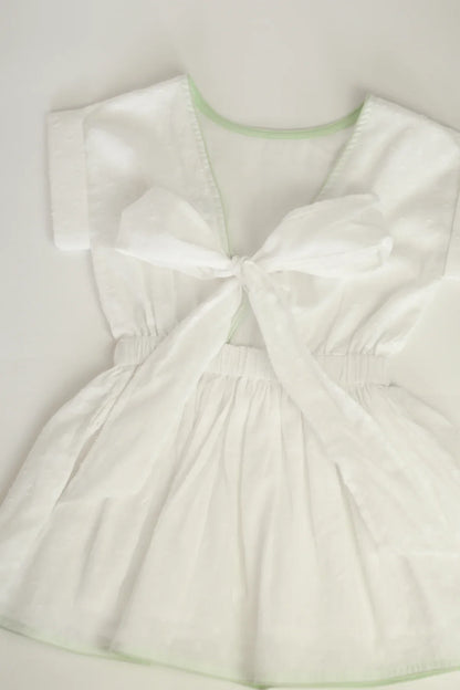 Dear Georgie Apparel 4 Toddler / Swiss Dot Dear Georgie Girls Bow Back Dress - Swiss Dot