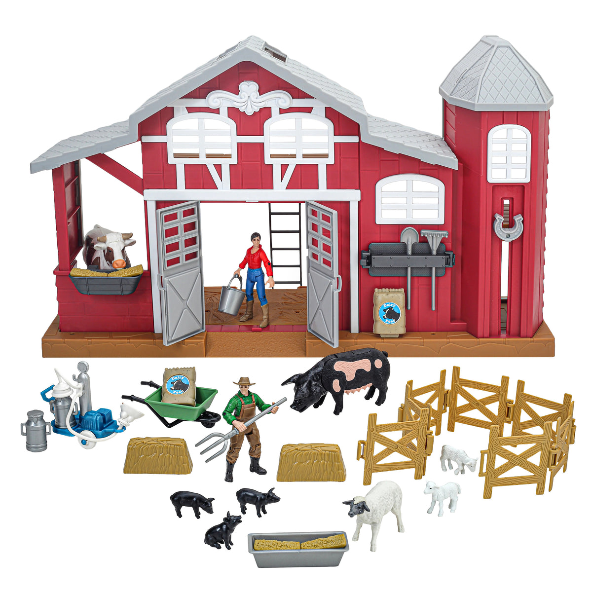 Big Country Toys Big Dairy Barn Playset