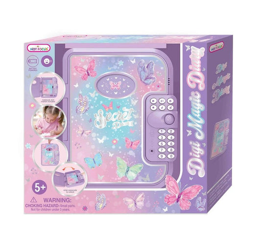 Hot Focus Digi Magic Diary - Tie Dye Butterfly