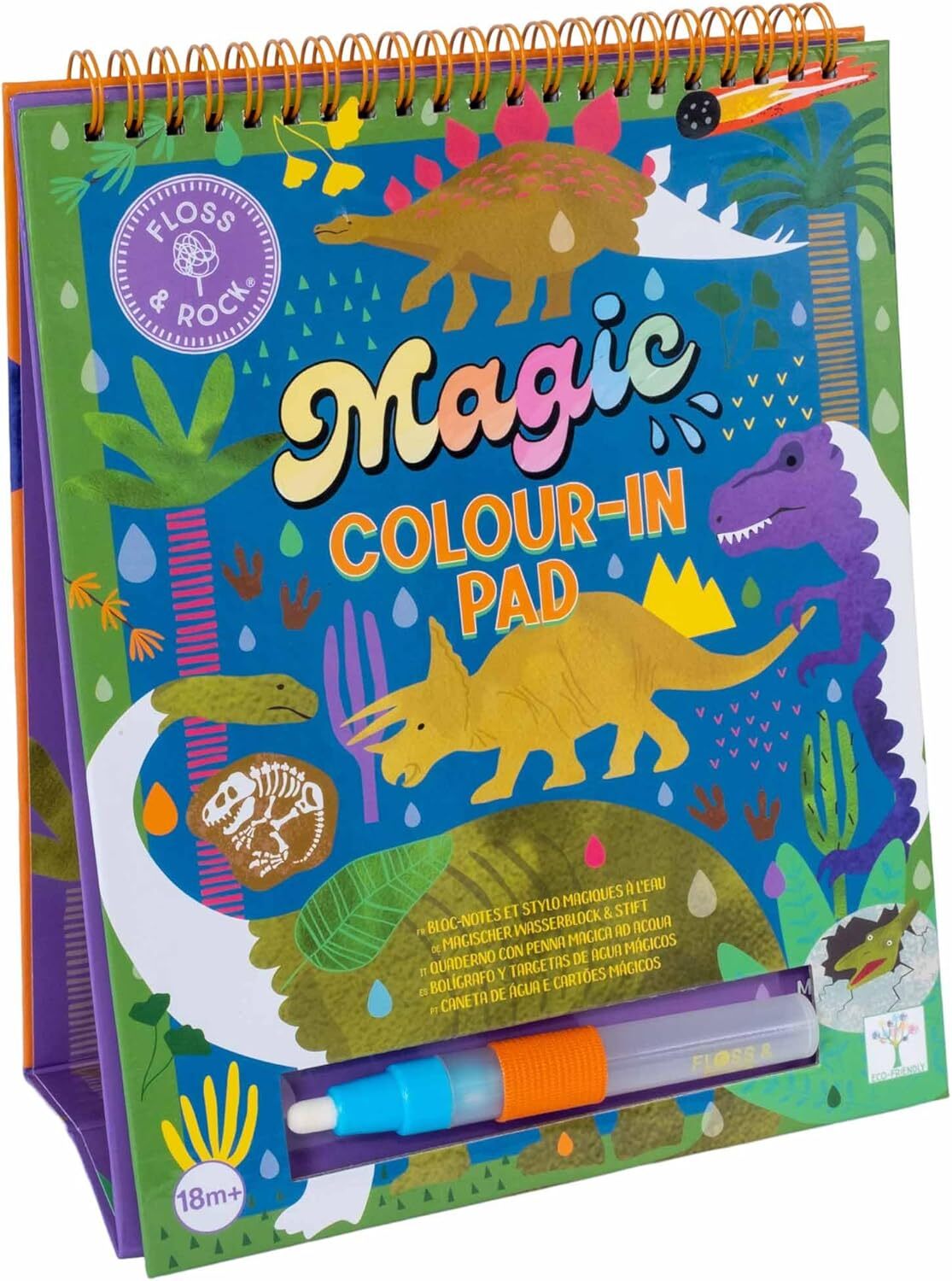 Floss & Rock Toys / Activity / Art and Crafts Dino Magic Water Easel & Pen