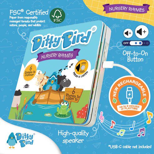 Ditty Bird Toys / Educational / Children Books Ditty Bird Sound Book: Nursery Rhymes