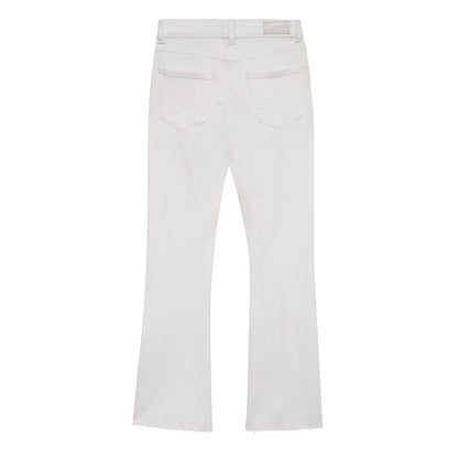 DL1961 DL1961 Girls Claire Crop Bootcut Jean - White Raw