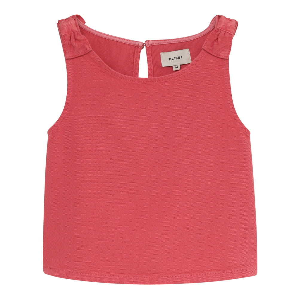 DL1961 Raspberry / X-Small DL1961 Girls Hana Top - Raspberry