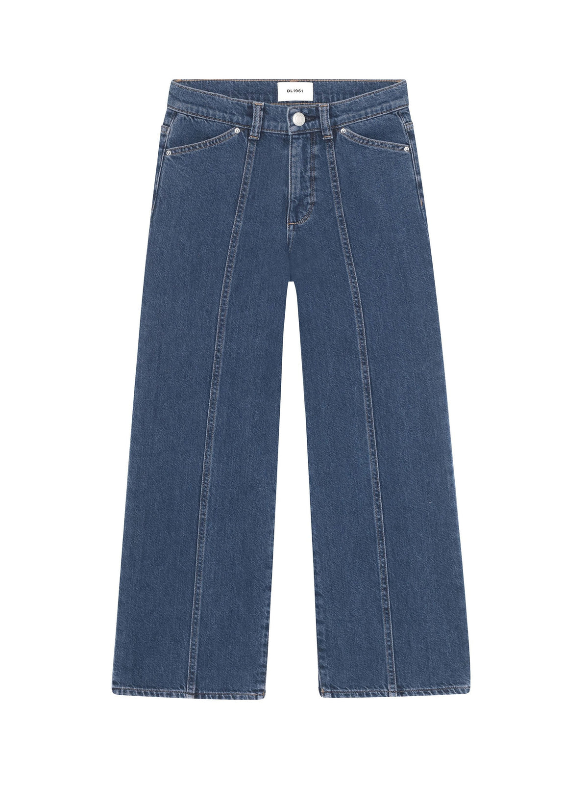 DL1961 Girls Pants/Jean Moon Lake / 7 DL1961 Girls Lily Wide Leg Jean - Moon Lake