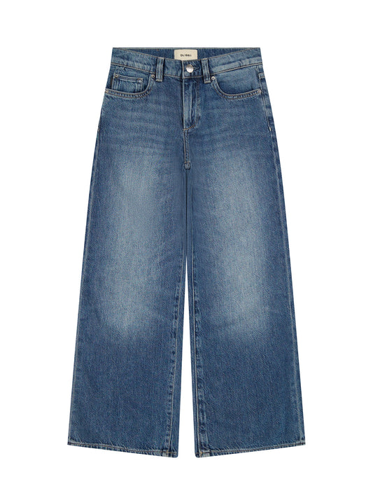 DL1961 Blue Harbor / 7 DL1961 Girls Nini Wide Leg - Blue Harbor