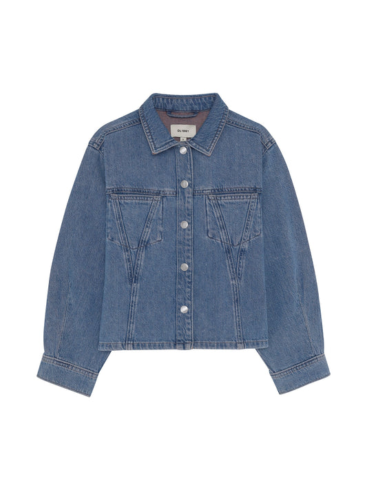 DL1961 Girls Shirts Indigo Rose / 7-8 DL1961 Girls Simona Top - Indigo Rose