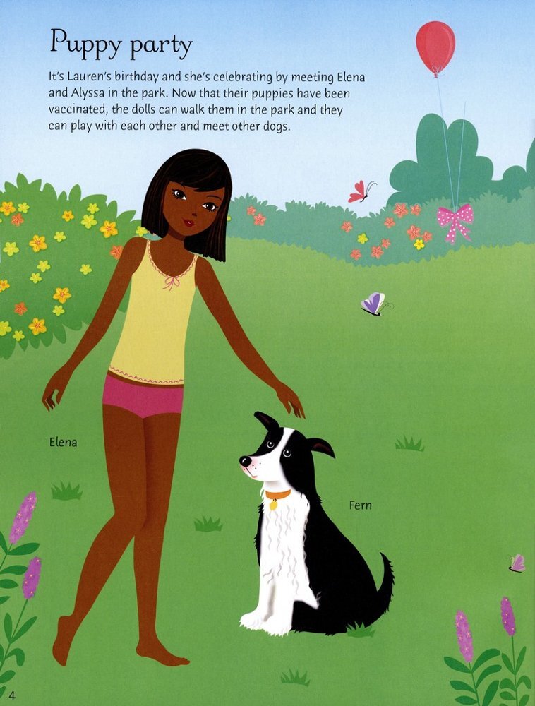 Usborne Sticker Dolly Dressing Dogs & Puppies