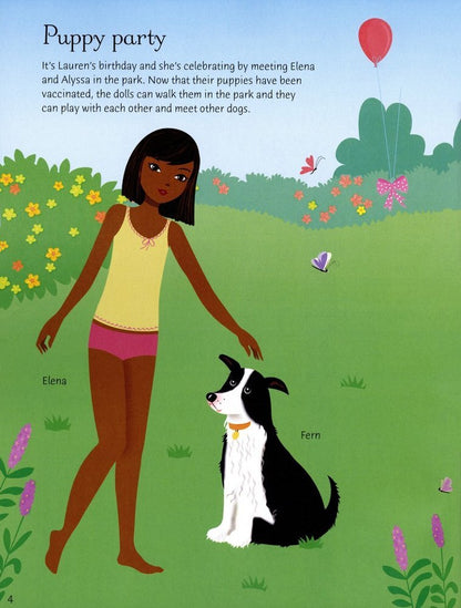 Usborne Sticker Dolly Dressing Dogs & Puppies