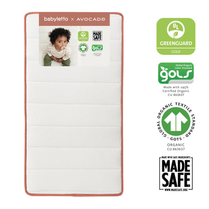Babyletto x Avocado Dual-Stage, Organic & Non-Toxic Crib Mattress