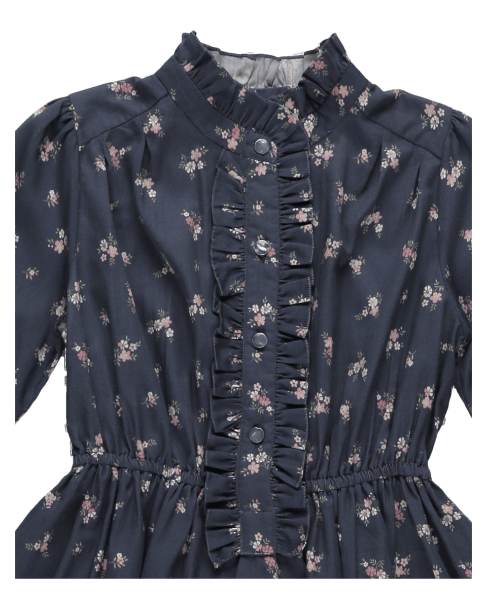 Early Sunday Girls Apparel / Dresses / Kids Early Sunday Dawn Dress - Ditsy Bouquet Navy