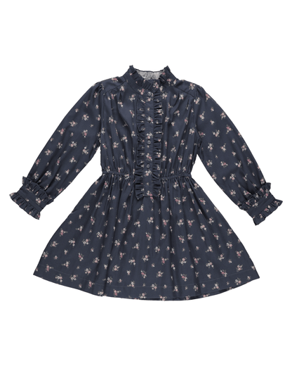 Early Sunday Girls Apparel / Dresses / Kids Ditsy Bouquet Navy / 7 Early Sunday Dawn Dress - Ditsy Bouquet Navy