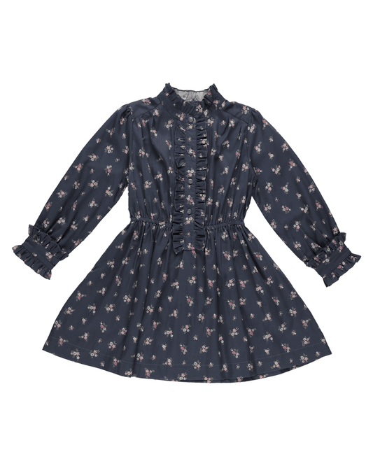 Early Sunday Girls Apparel / Dresses / Kids Ditsy Bouquet Navy / 7 Early Sunday Dawn Dress - Ditsy Bouquet Navy