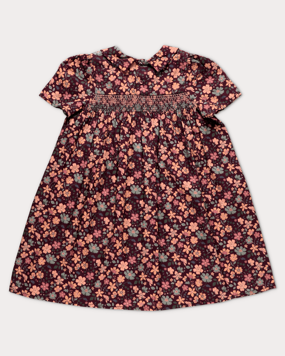 Early Sunday Girls Dresses Early Sunday Erika Dress - Garden Flowers Plum