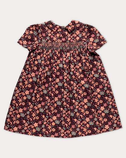 Early Sunday Girls Dresses Early Sunday Erika Dress - Garden Flowers Plum