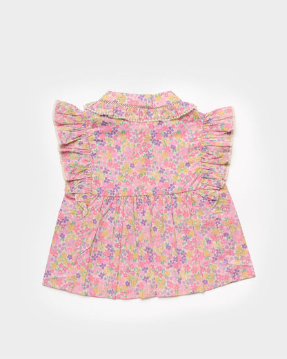 Early Sunday Early Sunday Girls Charlie Blouse - Emma Floral Purple