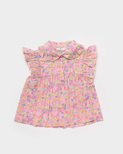 Early Sunday Early Sunday Girls Charlie Blouse - Emma Floral Purple