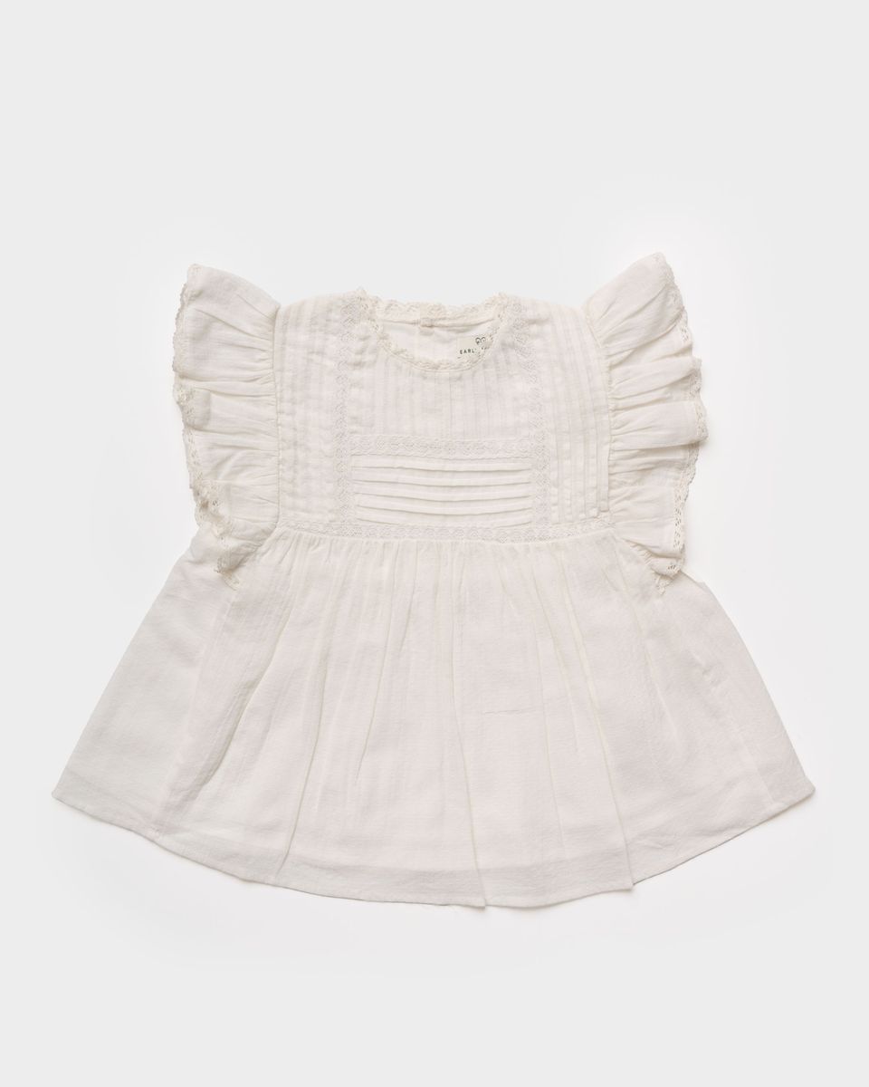 Early Sunday Ivory / 4 Early Sunday Girls Charlie Blouse - Ivory