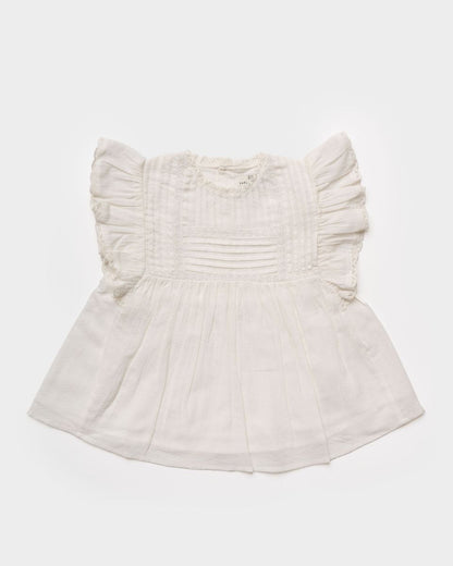 Early Sunday Ivory / 4 Early Sunday Girls Charlie Blouse - Ivory