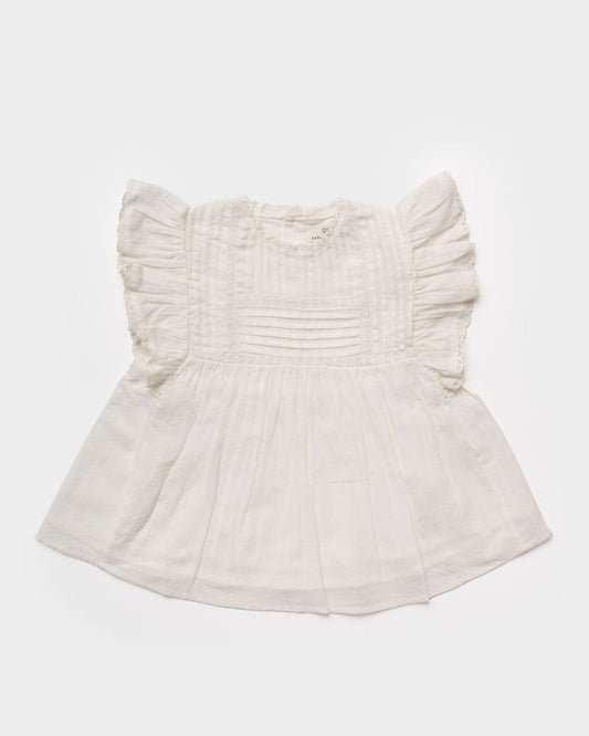 Early Sunday Ivory / 4 Early Sunday Girls Charlie Blouse - Ivory