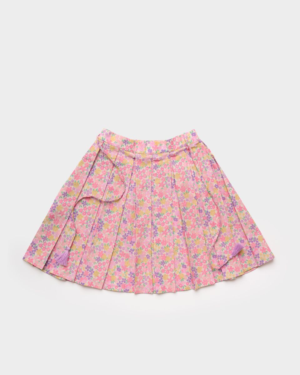 Early Sunday Early Sunday Girls Ruth Skirt - Emma Floral Purple