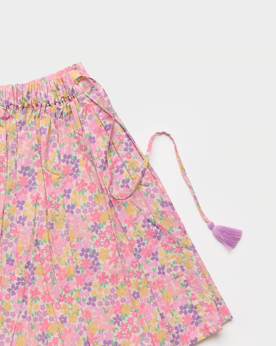 Early Sunday Early Sunday Girls Ruth Skirt - Emma Floral Purple