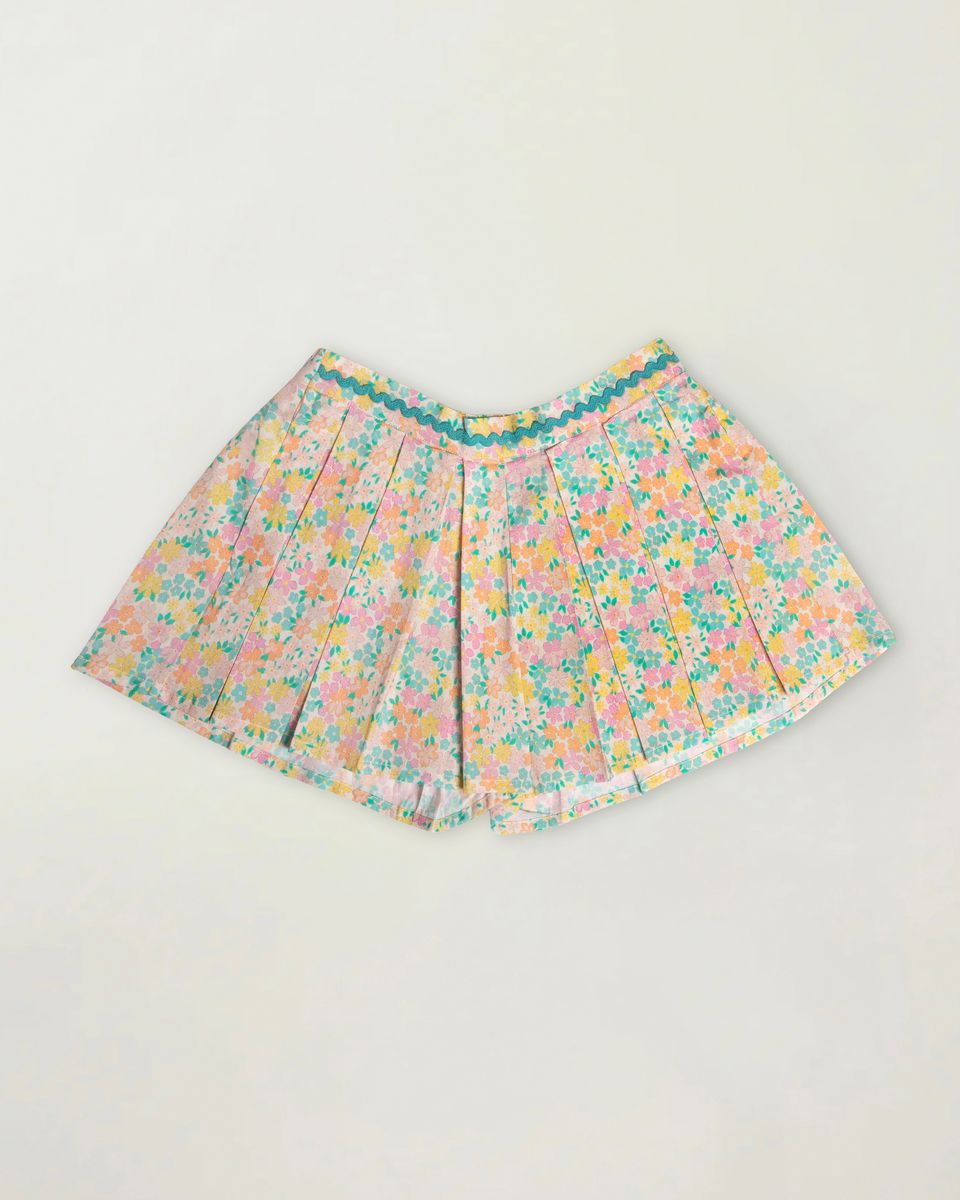 Early Sunday Emma Floral Mint / 4 Early Sunday Girls Solal Skirt - Emma Floral Mint