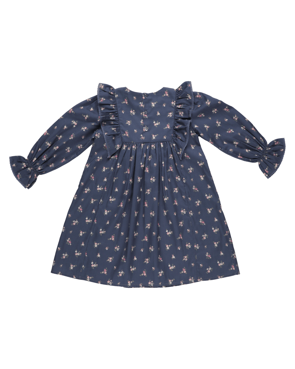 Early Sunday Baby & Toddler Dresses Early Sunday Margot Dress - Ditsy Bouquet Navy