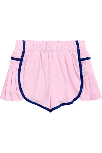 Tractr Girls Athletic Pleated Side Panel Shorts