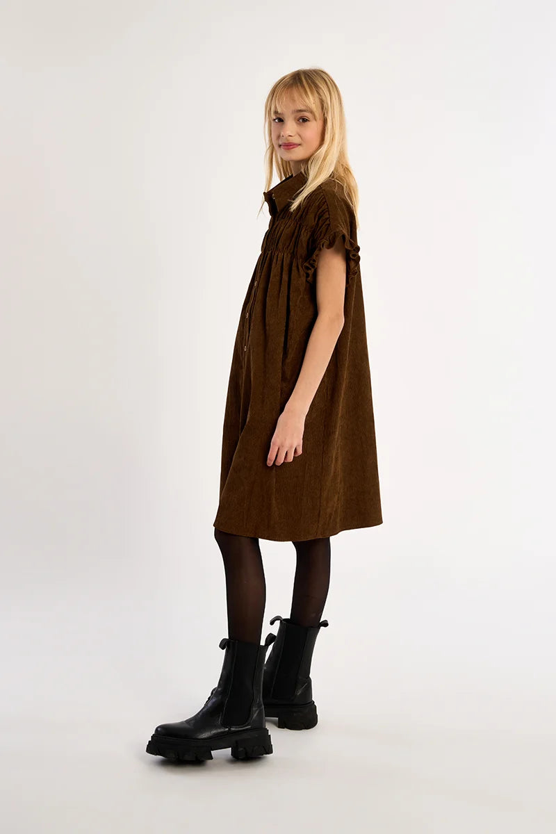 Mini Molly Girls Ruched Shirt Dress