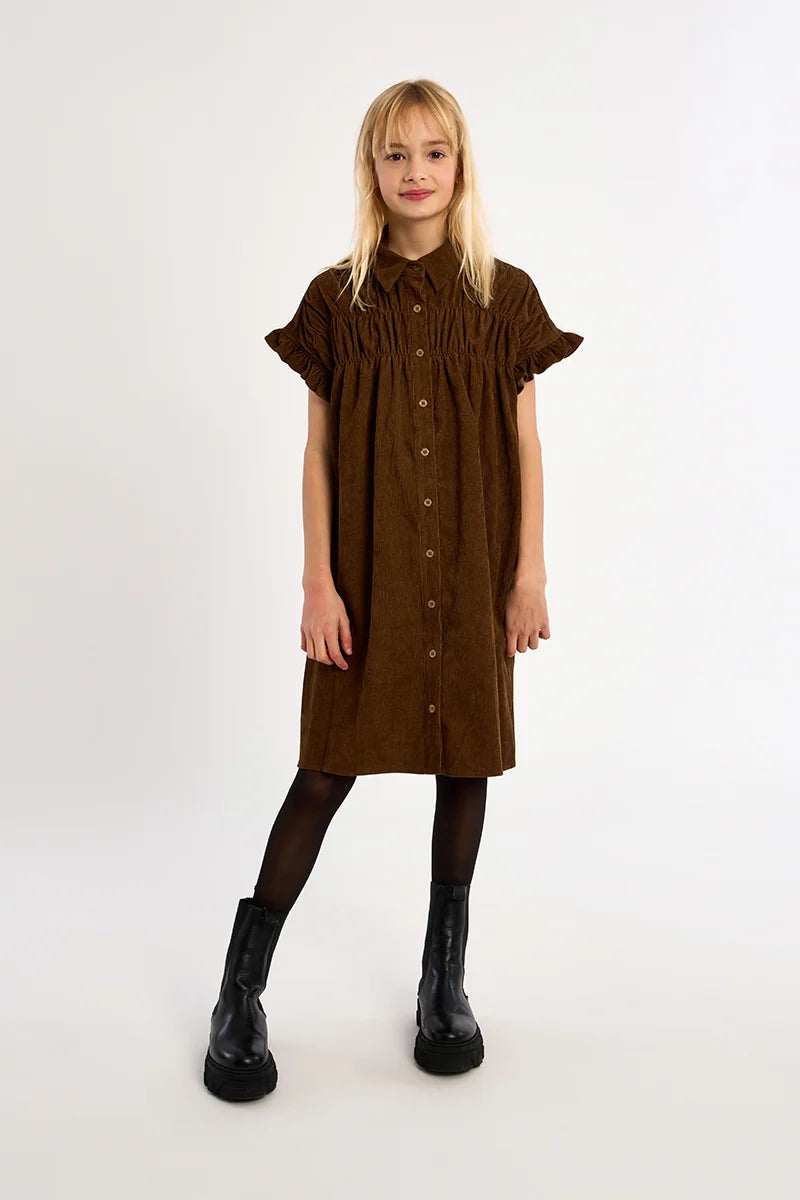 Mini Molly Girls Ruched Shirt Dress