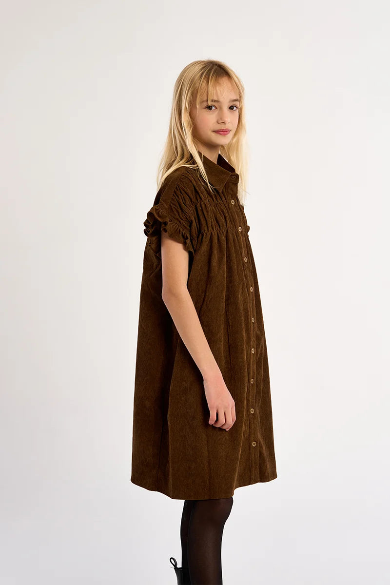 Mini Molly Girls Ruched Shirt Dress