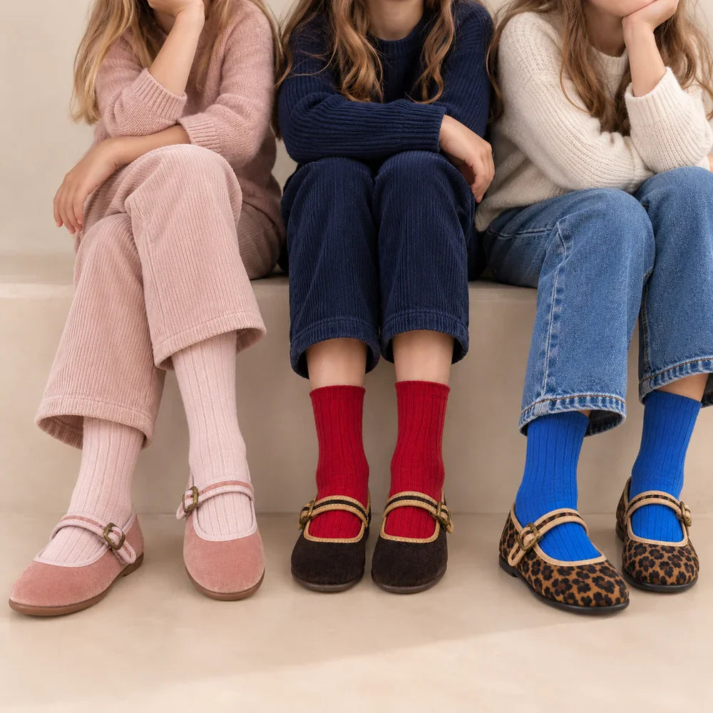 Elephantito Girls Shoes Elephantito Girls Isa Velvet Mary Jane - Pink