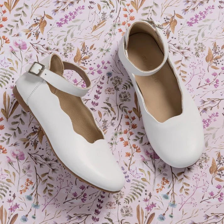 Elephantito Shoes Elephantito Girls Ondina Flats - White