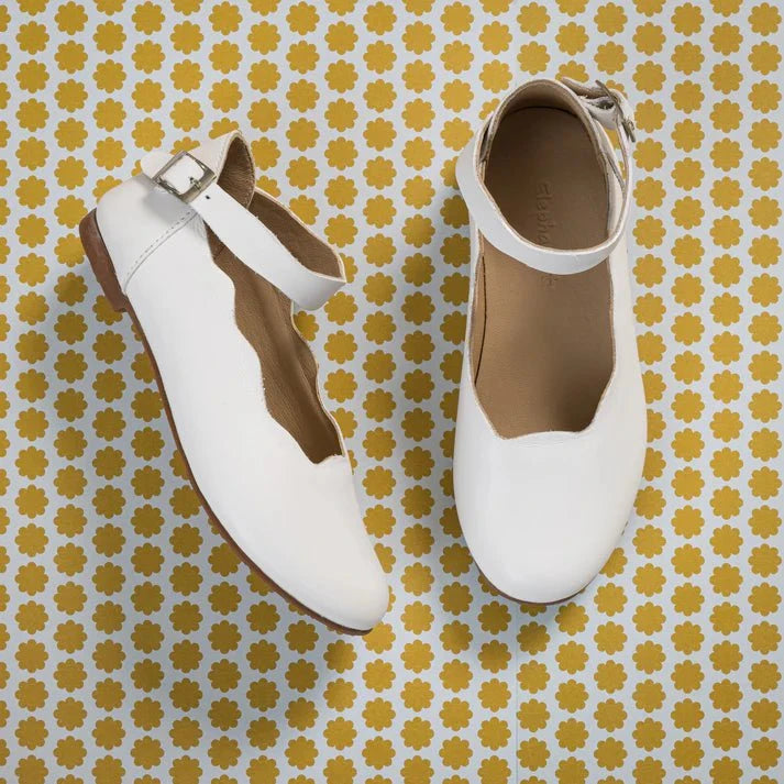 Elephantito Shoes Elephantito Girls Ondina Flats - White