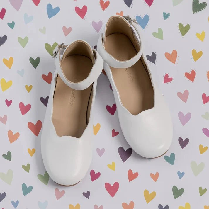 Elephantito Shoes Elephantito Girls Ondina Flats - White