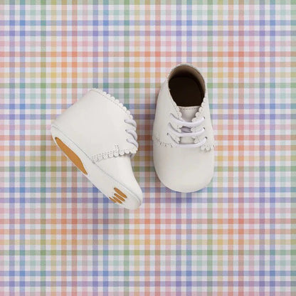 Elephantito Scalloped Bootie - White