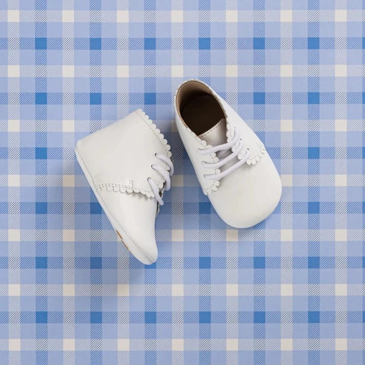Elephantito Scalloped Bootie - White
