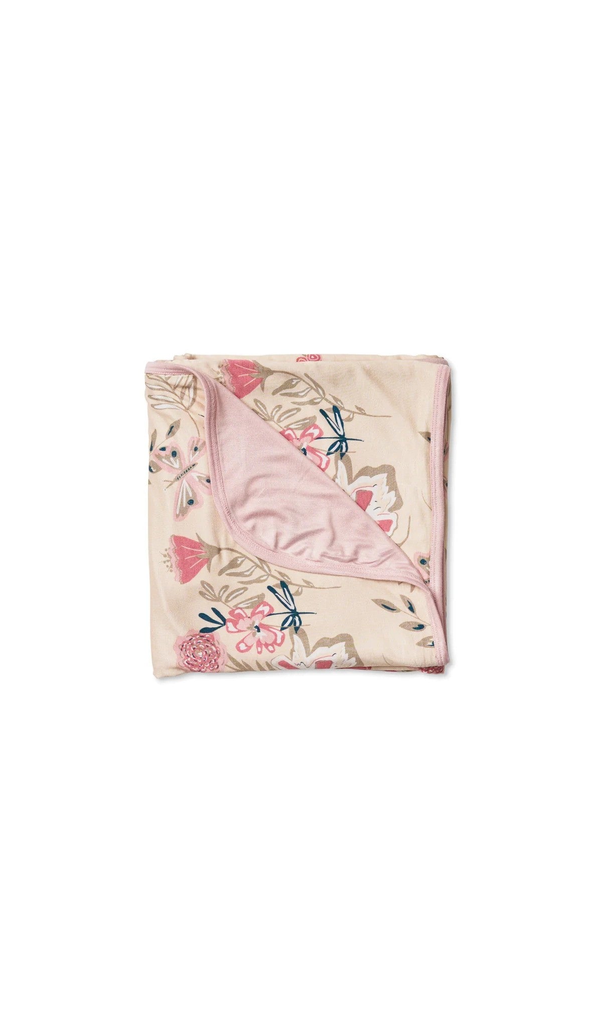 Everly Grey Swaddling Blanket Wild Flower