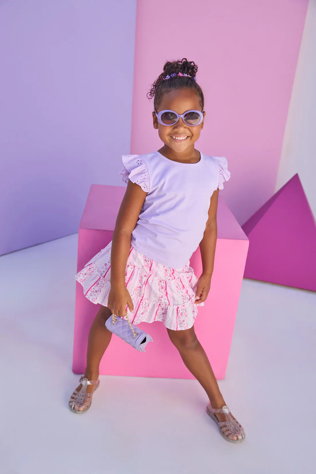 BisbyBisby Girls Eyelet Tank - LilacBabysupermarket