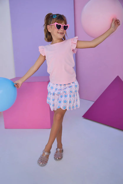 BisbyBisby Girls Eyelet Tank - PinkBabysupermarket